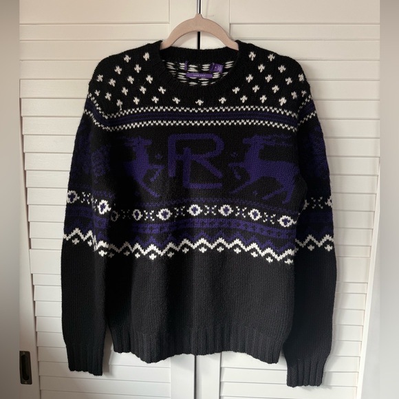 RALPH LAUREN Hand-Knit Cashmere Fair Isle Sweater - Picture 3 of 12